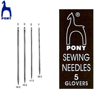 Agujas para coser cuero/glovers (en sobres) - PONY