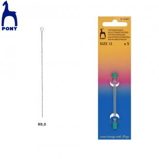 Agujas retorcidas para pasar perlas/twist beading (en tubo) - PONY