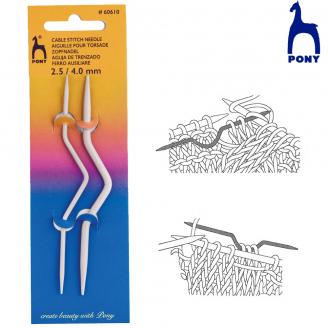 Agujas auxiliares de trenzar / cable stitch needles - PONY