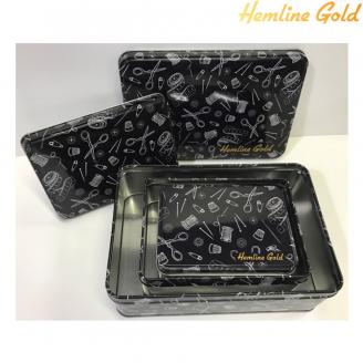 Set de cajas metálicas - HEMLINE-GOLD