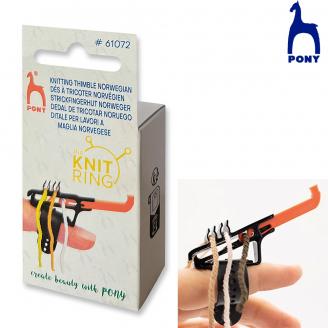 KNIT RING Dedal para tricotar - PONY