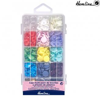 Pack de broches de plástico de colores - HEMLINE