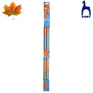 MAPLE agujas de tricotar de 40 cm - PONY