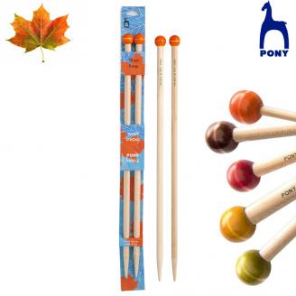 MAPLE agujas de tricotar de 35 cm - PONY
