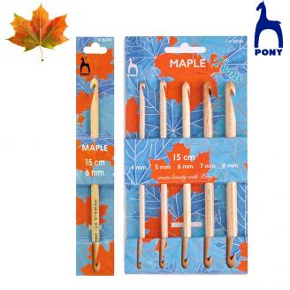 MAPLE ganchillos tunecinos de 15 cm - PONY