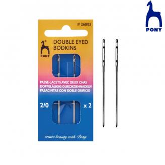 Pasacintas de doble ojo de acero - PONY