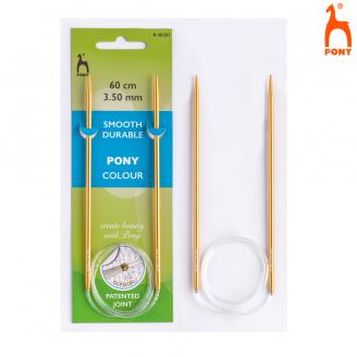 COLOUR agujas circulares de 60 cm - PONY